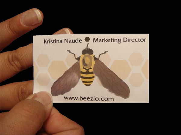 Beezio Business Card See Through